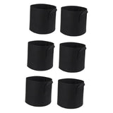 Maxbell Grow Bags Reusable Planters Versatile Heavy Duty for Patios Vegetable Farmer 6pcs