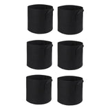 Maxbell Grow Bags Reusable Planters Versatile Heavy Duty for Patios Vegetable Farmer 6pcs