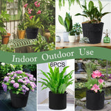 Maxbell Grow Bags Reusable Planters Versatile Heavy Duty for Patios Vegetable Farmer 6pcs