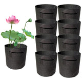 Maxbell Grow Bags Reusable Planters Versatile Heavy Duty for Patios Vegetable Farmer 8pcs