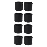 Maxbell Grow Bags Reusable Planters Versatile Heavy Duty for Patios Vegetable Farmer 8pcs