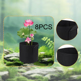 Maxbell Grow Bags Reusable Planters Versatile Heavy Duty for Patios Vegetable Farmer 8pcs