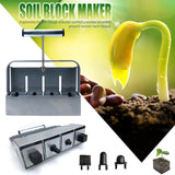 Maxbell Soil Block Maker 8 Cells Reusable with Handle for Greenhouses Outdoor Garden