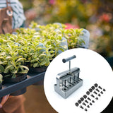 Maxbell Soil Block Maker 8 Cells Reusable with Handle for Greenhouses Outdoor Garden