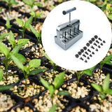 Maxbell Soil Block Maker 8 Cells Reusable with Handle for Greenhouses Outdoor Garden