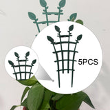 Maxbell 5 Pieces Plant Stakes Potted Flower Support for Houseplants Monstera Flowers