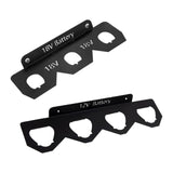 Maxbell Battery Holder Rack Space Saving Wall Mounted Rack for Bench Work Truck Home 4 Slots