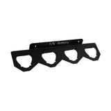 Maxbell Battery Holder Rack Space Saving Wall Mounted Rack for Bench Work Truck Home 4 Slots