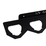 Maxbell Battery Holder Rack Space Saving Wall Mounted Rack for Bench Work Truck Home 4 Slots