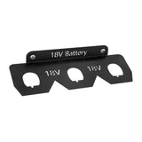 Maxbell Battery Holder Rack Space Saving Wall Mounted Rack for Bench Work Truck Home 3 Slots