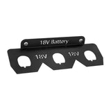 Maxbell Battery Holder Rack Space Saving Wall Mounted Rack for Bench Work Truck Home 3 Slots