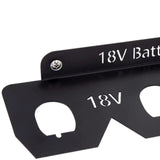 Maxbell Battery Holder Rack Space Saving Wall Mounted Rack for Bench Work Truck Home 3 Slots