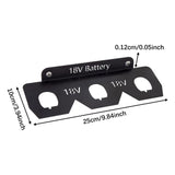 Maxbell Battery Holder Rack Space Saving Wall Mounted Rack for Bench Work Truck Home 3 Slots