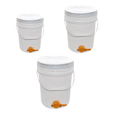 Maxbell Honey Bucket with Gate Professional Sturdy Premium Honey Extractor Equipment 15 L