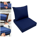 Maxbell Outdoor Deep Seat Cushion Set Universal Furniture Patio Chair for Couch Sofa Green