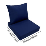 Maxbell Outdoor Deep Seat Cushion Set Universal Furniture Patio Chair for Couch Sofa Green