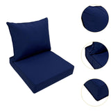 Maxbell Outdoor Deep Seat Cushion Set Universal Furniture Patio Chair for Couch Sofa Green