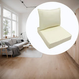 Maxbell Outdoor Deep Seat Cushion Set Universal Furniture Patio Chair for Couch Sofa White