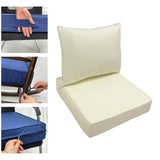 Maxbell Outdoor Deep Seat Cushion Set Universal Furniture Patio Chair for Couch Sofa White