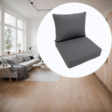 Maxbell Outdoor Deep Seat Cushion Set Universal Furniture Patio Chair for Couch Sofa Dark Grey