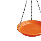 Maxbell Birds Feeder and Birdbath Bowl with Chains Bird Food Tray for Gift Lawn Yard Brown Red
