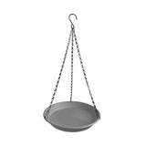 Maxbell Birds Feeder and Birdbath Bowl with Chains Bird Food Tray for Gift Lawn Yard Grey