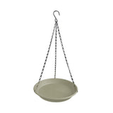 Maxbell Birds Feeder and Birdbath Bowl with Chains Bird Food Tray for Gift Lawn Yard Beige