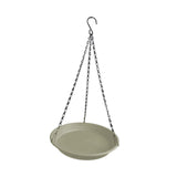 Maxbell Birds Feeder and Birdbath Bowl with Chains Bird Food Tray for Gift Lawn Yard Beige