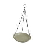Maxbell Birds Feeder and Birdbath Bowl with Chains Bird Food Tray for Gift Lawn Yard Beige