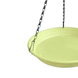 Maxbell Birds Feeder and Birdbath Bowl with Chains Bird Food Tray for Gift Lawn Yard Yellow