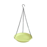 Maxbell Birds Feeder and Birdbath Bowl with Chains Bird Food Tray for Gift Lawn Yard Yellow