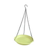 Maxbell Birds Feeder and Birdbath Bowl with Chains Bird Food Tray for Gift Lawn Yard Yellow