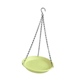 Maxbell Birds Feeder and Birdbath Bowl with Chains Bird Food Tray for Gift Lawn Yard Yellow