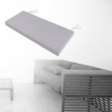 Maxbell Garden Bench Cushion 8 cm Thick Soft Bench Pad for Lounger Porch Swing Couch Gray