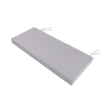 Maxbell Garden Bench Cushion 8 cm Thick Soft Bench Pad for Lounger Porch Swing Couch Gray