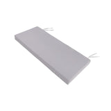 Maxbell Garden Bench Cushion 8 cm Thick Soft Bench Pad for Lounger Porch Swing Couch Gray