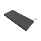 Maxbell Garden Bench Cushion 8 cm Thick Soft Bench Pad for Lounger Porch Swing Couch Dark Gray
