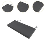 Maxbell Garden Bench Cushion 8 cm Thick Soft Bench Pad for Lounger Porch Swing Couch Dark Gray