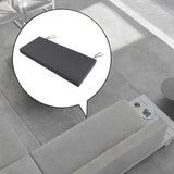 Maxbell Garden Bench Cushion 8 cm Thick Soft Bench Pad for Lounger Porch Swing Couch Dark Gray
