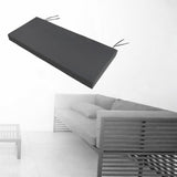 Maxbell Garden Bench Cushion 8 cm Thick Soft Bench Pad for Lounger Porch Swing Couch Dark Gray