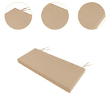 Maxbell Garden Bench Cushion 8 cm Thick Soft Bench Pad for Lounger Porch Swing Couch Khaki