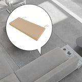 Maxbell Garden Bench Cushion 8 cm Thick Soft Bench Pad for Lounger Porch Swing Couch Khaki
