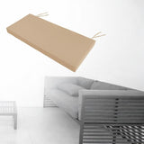 Maxbell Garden Bench Cushion 8 cm Thick Soft Bench Pad for Lounger Porch Swing Couch Khaki