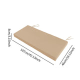 Maxbell Garden Bench Cushion 8 cm Thick Soft Bench Pad for Lounger Porch Swing Couch Khaki
