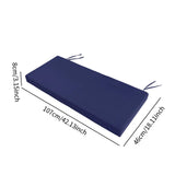 Maxbell Garden Bench Cushion 8 cm Thick Soft Bench Pad for Lounger Porch Swing Couch Dark Blue