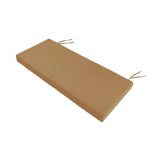 Maxbell Garden Bench Cushion 8 cm Thick Soft Bench Pad for Lounger Porch Swing Couch Light Brown