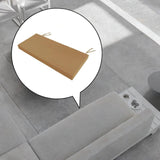 Maxbell Garden Bench Cushion 8 cm Thick Soft Bench Pad for Lounger Porch Swing Couch Light Brown