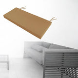 Maxbell Garden Bench Cushion 8 cm Thick Soft Bench Pad for Lounger Porch Swing Couch Light Brown