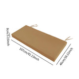 Maxbell Garden Bench Cushion 8 cm Thick Soft Bench Pad for Lounger Porch Swing Couch Light Brown
