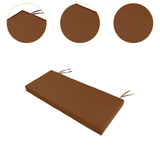 Maxbell Garden Bench Cushion 8 cm Thick Soft Bench Pad for Lounger Porch Swing Couch Brown